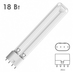 Лампа бактерицидная Osram HNS L 18W 4P 2G11 L214mm специальная безозоновая