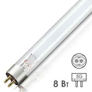 Отзывы Лампа бактерицидная Philips TUV G8 T5 8W G5 L288mm специальная безозоновая 928001104013