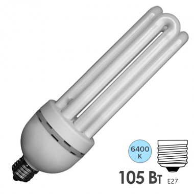 Купить Лампа энергосберегающая ESL 4U17 105W 6400K E27 5800lm d88x330mm холодная