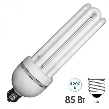 Купить Лампа энергосберегающая ESL 4U17 85W 4200K E40 4U d72x273 белая