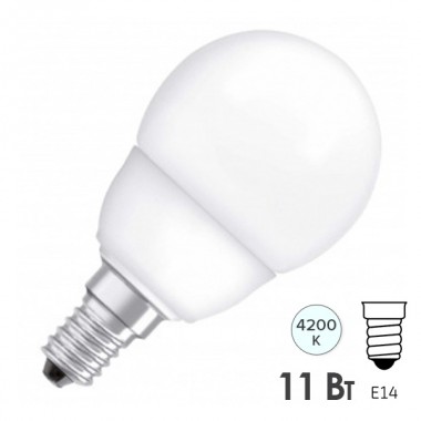 Отзывы Лампа энергосберегающая ESL GL45 11W 4200K E14 d45x88