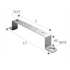 Скоба для настенного крепления 100 мм OSTEC