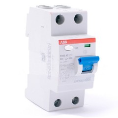 УЗО ABB F202 AC-63/0,3 2-х полюсное тип AC 63A 300mA 2 модуля
