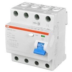 УЗО ABB F204 AC-100/0,3 4-х полюсное тип AC 100A 300mA 4 модуля