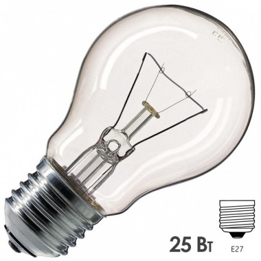 Купить Лампа накаливания Osram CLASSIC A CL 25W E27 прозрачная