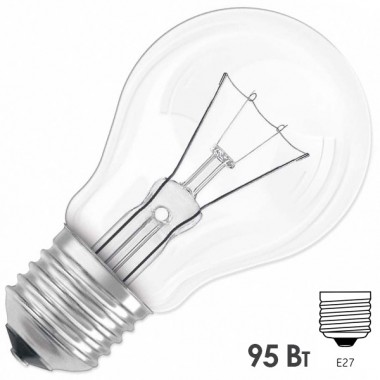 Купить Лампа накаливания ЛОН 95Вт 220В Е27 прозрачный