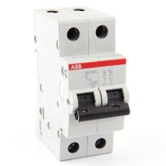 Автоматический выключатель ABB 2-полюсный SH202L C10 (автомат)