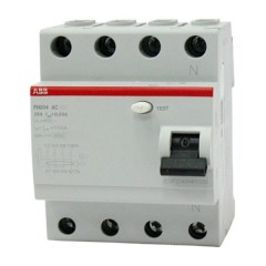 УЗО ABB FH204 AC-63/0,03 4-х полюсное тип AC 63A 30mA 4 модуля