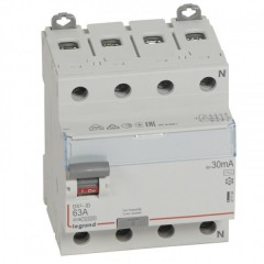 УЗО Legrand DX3 ВДТ 4П 63А 30мА тип AC