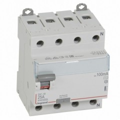 УЗО Legrand DX3 ВДТ 4П 25А 100мА тип AC