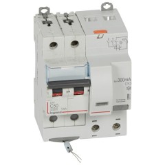 Дифавтомат Legrand DX3 АВДТ 2П C50А 300MA тип AC 4 модуля