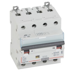 Дифавтомат Legrand DX3 АВДТ 4П C20А 30MA тип A 4 модуля