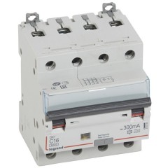 Дифавтомат Legrand DX3 АВДТ 4П C16А 300MA тип A 4 модуля