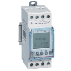 Многофункциональный годовой таймер Legrand электронный дисплей резервное питание до 5 лет 2 выхода