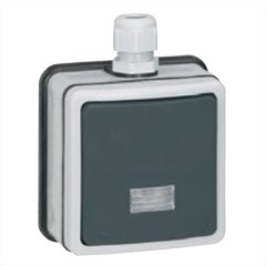 Кнопочный выключатель с подсветкой IP66 Legrand Plexo без лампы