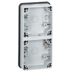 Коробка 2 поста вертикальная для механизмов Legrand Plexo IP66