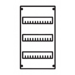 Панель под установку модульных устройств АВВ 1ряд/3 рейки высота 450 мм STJ1 V 00A