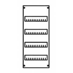 Панель для модульных устройств АВВ 1ряд/4рейки высота 600 мм STJ1 V 0A
