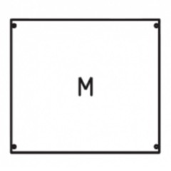 Панель с монтажной платой 2ряда/3 рейки АВВ высота 450 мм STJ2 M 00A