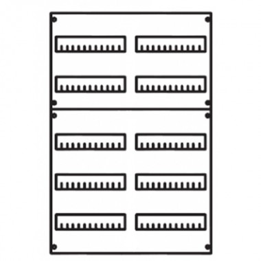 Купить Панель под установку модульных устройств АВВ 2ряда/5 рейки высота 750 мм STJ2 V 1A