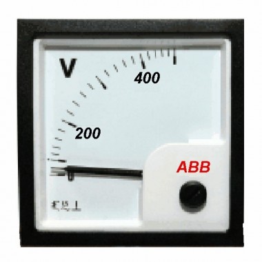 Обзор Вольтметр ABB VLM-1-500/96 размер 96х96мм переменного тока
