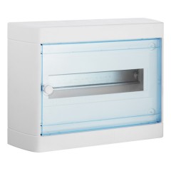 Щит Legrand Nedbox накладной на 12 (+1) модулей (1х12) с шинами N+PE с прозрачной дверью