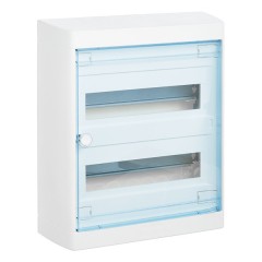 Щит Legrand Nedbox накладной на 24 (+2) модуля (2х12) с шинами N+PE с прозрачной дверью