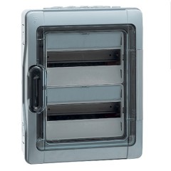 Бокс Legrand Plexo IP65 накладной на 24 (2х12) модуля с шинами N+PE с прозрачной дверью