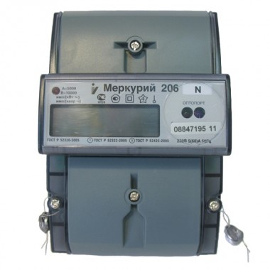 Отзывы Электросчетчик Меркурий 206 N 5-60А/220В кл.т.2,0 многотарифный ЖКИ