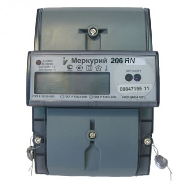 Отзывы Электросчетчик Меркурий 206 RN 5-60А/220В кл.т.2,0 многотарифный ЖКИ RS-485