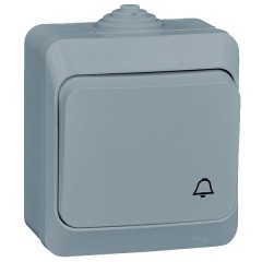 Кнопочный выключатель Этюд IP44 Schneider Electric серый