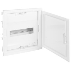 Щит Legrand Nedbox в нишу на 12 (+2) модулей (1х12) с шинами N+PE с белой дверью