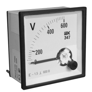 Отзывы Вольтметр аналоговый Э47 600В класс точности 1,5 96х96мм IEK