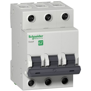 Купить Автоматический выключатель Schneider Electric EASY 9 3П 10А С 4,5кА 400В (автомат)