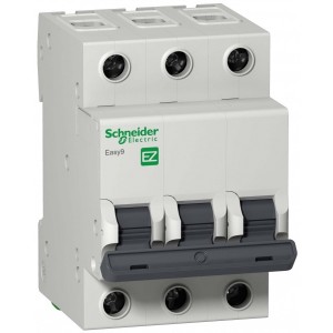 Обзор Автоматический выключатель Schneider Electric EASY 9 3П 16А С 4,5кА 400В (автомат)