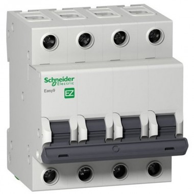 Обзор Автоматический выключатель Schneider Electric EASY 9 4П 20А С 4,5кА 400В (автомат)