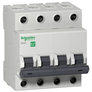 Автоматический выключатель Schneider Electric EASY 9 4П 40А С 4,5кА 400В (автомат)