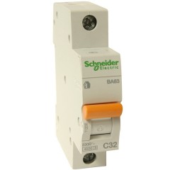 Автоматический выключатель Schneider Electric ВА63 1п 25A C 4,5 кА (автомат)