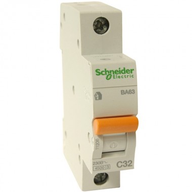 Отзывы Автоматический выключатель Schneider Electric ВА63 1п 32A C 4,5 кА (автомат)