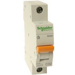 Автоматический выключатель Schneider Electric ВА63 1п 63A C 4,5 кА (автомат)