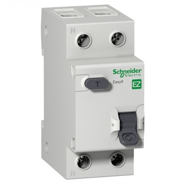 Купить Дифференциальный автомат Schneider Electric Easy9 1П+Н 10А 30мА C тип AC 4,5кА  2 модуля
