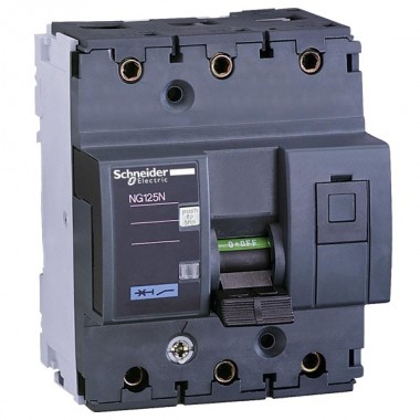Купить Силовой автоматический выключатель Schneider Electric NG125N 3П 16A C  4,5 модуля (автомат)