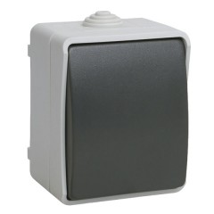 ВС20-1-0-ФСр Выключатель одноклавишный для открытой установки ФОРС IP54 IEK