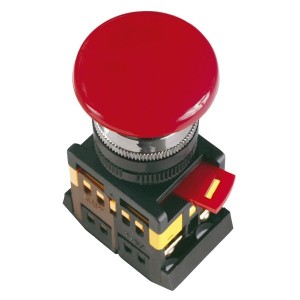 Обзор Кнопка AEAL22 Грибокс фиксацией красный d22мм  240В 1НО+1HЗ ИЭК