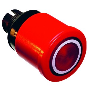 Купить Кнопка ABB MPMT3-11R ГРИБОК красная (корпус) с подсветкой с усиленной фиксацией 40мм отпускание пово