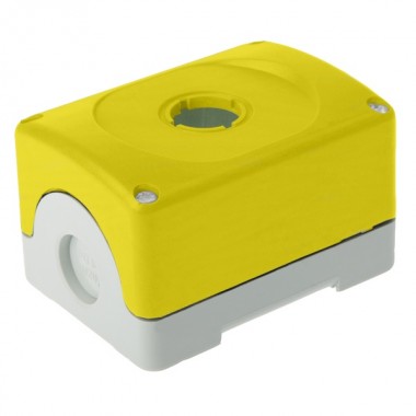 Купить Корпус кнопочного поста ABB MEPY-0 на 1 элемент желтый пластиковый