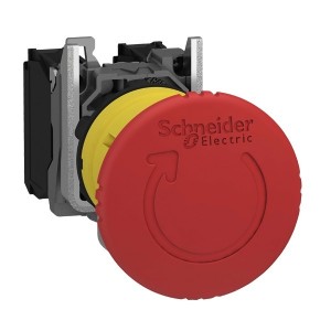 Обзор Кнопка аварийной остановки Schneider Electric XB4BS8445 c возвратом поворотом 22мм
