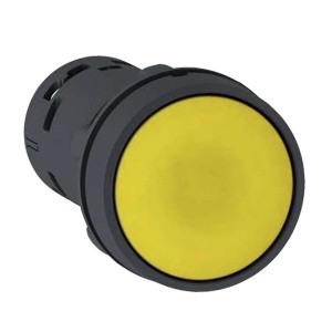 Купить Кнопка Schneider Electric XB7NA81 c возвратом 1НО 22мм желтая