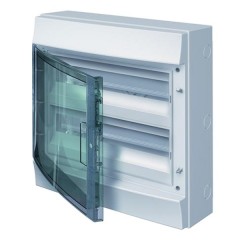 Влагозащищенный настенный бокс ABB Mistral65 36М (2х18) прозрачная дверь с клеммным блоком 65P18X22A