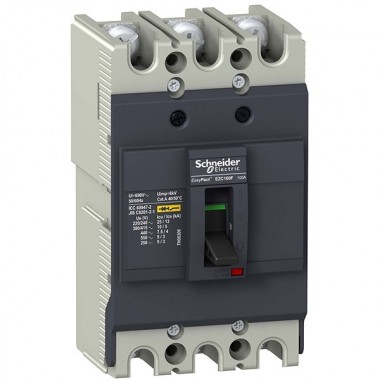Купить Автоматический выключатель Schneider Electric EZC100F 100A 10кА/400В 3П3T (автомат)